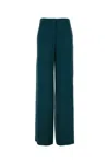 Giorgio Armani Bottle Green Straight Leg Pant In Bottle Green