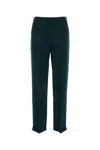 Giorgio Armani Bottle Green Straight Leg Pant In Forest