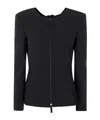 Giorgio Armani Jacket With Hole On Back In Black