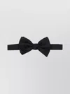 Giorgio Armani Bowtie With Adjustable Strap And Bow Design In Black