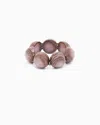 Giorgio Armani Bracelet Élastique Avec Cabochons En Résine In Pink