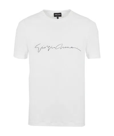 GIORGIO ARMANI GIORGIO ARMANI LOGO PRINT CREWNECK T-SHIRT