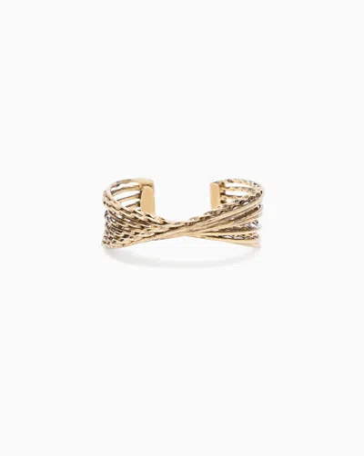 Giorgio Armani Brass Bangle In Gold