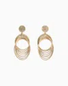 Giorgio Armani Brass Clip-on Pendant Earrings In Gold