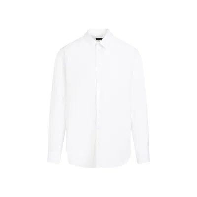 Giorgio Armani Brilliant White Cotton Shirt