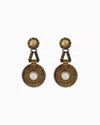 Giorgio Armani Bronze Clip-on Pedant Earrings