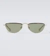 Giorgio Armani Browline Sunglasses In Green