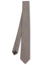 Giorgio Armani Brown Polka Dot Tie In Brown