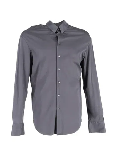 Pre-owned Giorgio Armani Button-down Shirt In Blue