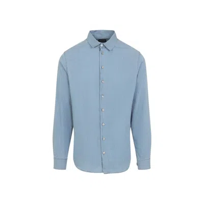 Giorgio Armani Button-down Shirt In Luxurious Cotton Fabric
