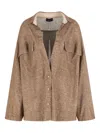 Giorgio Armani Button-fastening Flap-pocket Shirt In Brown