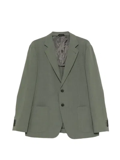 Giorgio Armani Button Jacket In Green