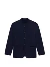 Giorgio Armani Button Pocket Jacket In Blue