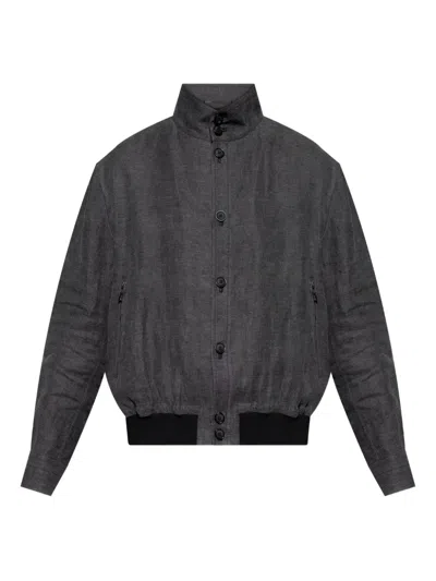 GIORGIO ARMANI BUTTON-UP BOMBER JACKET