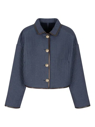 GIORGIO ARMANI BUTTONED RIBBED JACKET