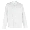 Giorgio Armani Tailored White Cotton Long Sleeve Shirt In White