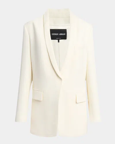 GIORGIO ARMANI CADY GLITTER TUXEDO JACKET