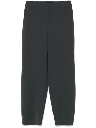 Giorgio Armani Cady Trousers In Green