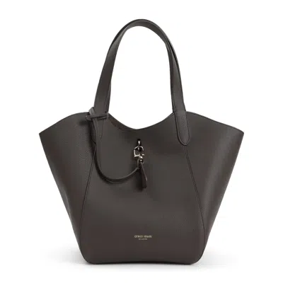 GIORGIO ARMANI GIORGIO ARMANI CALF LEATHER SHOULDER BAG