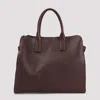 Giorgio Armani Calf Leather Shoulder Bag In Red
