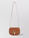 Giorgio Armani Calf Leather Shoulder Bag With Golden-toned Hardware