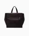 Giorgio Armani Calfskin Duffel Bag In Brown
