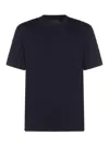 Giorgio Armani Navy Blue Viscose Blend T-shirt