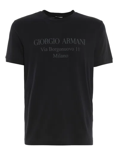 GIORGIO ARMANI LOGO PRINTED T-SHIRT