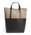 Giorgio Armani Canvas-leather Tote Bag