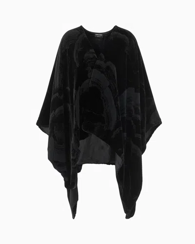 Giorgio Armani Capes In Black