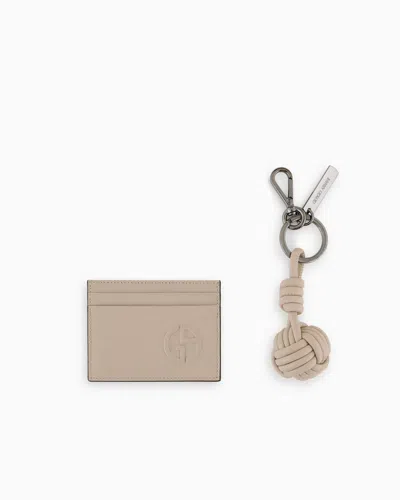 Giorgio Armani Key Rings In Beige