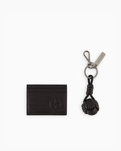 Giorgio Armani Key Rings In Black