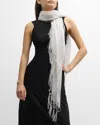 Giorgio Armani Cash Scarf In Solid Lightpastel G