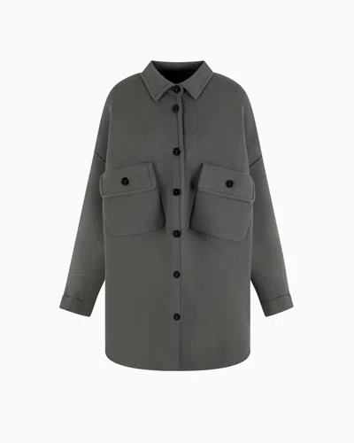 Giorgio Armani Cashmere And Virgin Wool Shirt Jacket