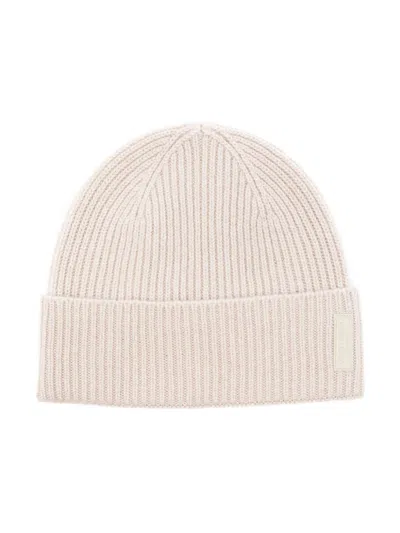 Giorgio Armani Cashmere Beanie In Neutrals