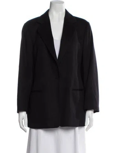 Pre-owned Giorgio Armani Cashmere Blazer In Black