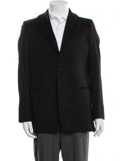 Pre-owned Giorgio Armani Cashmere Blazer In Black