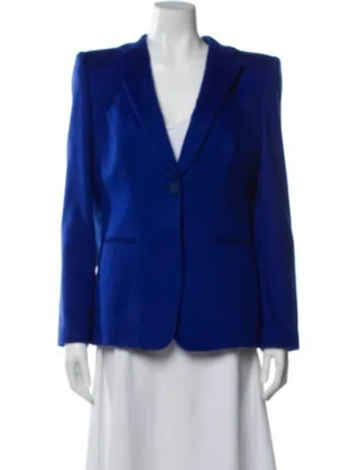 Pre-owned Giorgio Armani Cashmere Blazer In Blue