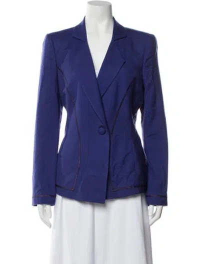 Pre-owned Giorgio Armani Cashmere Blazer In Blue