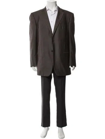 Pre-owned Giorgio Armani Cashmere Blazer In Brown