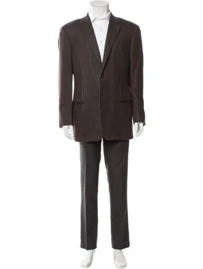 Pre-owned Giorgio Armani Cashmere Blazer In Brown