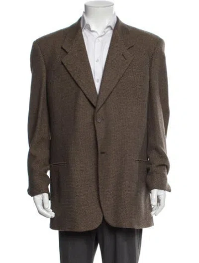 Pre-owned Giorgio Armani Cashmere Blazer In Neutral