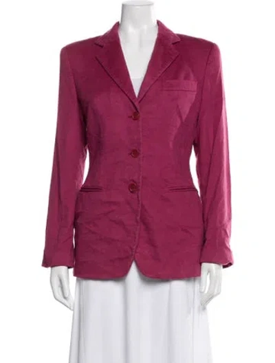 Pre-owned Giorgio Armani Cashmere Blazer In Pink