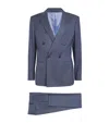 Giorgio Armani Cashmere-blend Double-breasted Soho Suit In Blue
