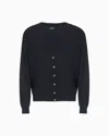 Giorgio Armani Cashmere Cardigan With Buttons In Black