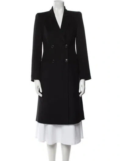 Pre-owned Giorgio Armani Cashmere Coat In Black