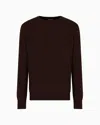Giorgio Armani Cashmere Crew-neck Jumper In Brown
