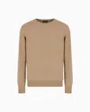 Giorgio Armani Cashmere Crew-neck Jumper In Camel