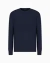 Giorgio Armani Official Store Pure Cashmere Crew-neck Jumper In Navy Blue