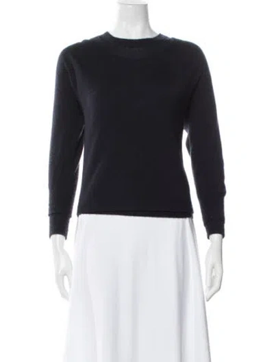 Pre-owned Giorgio Armani Cashmere Crew Neck Sweater In Blue